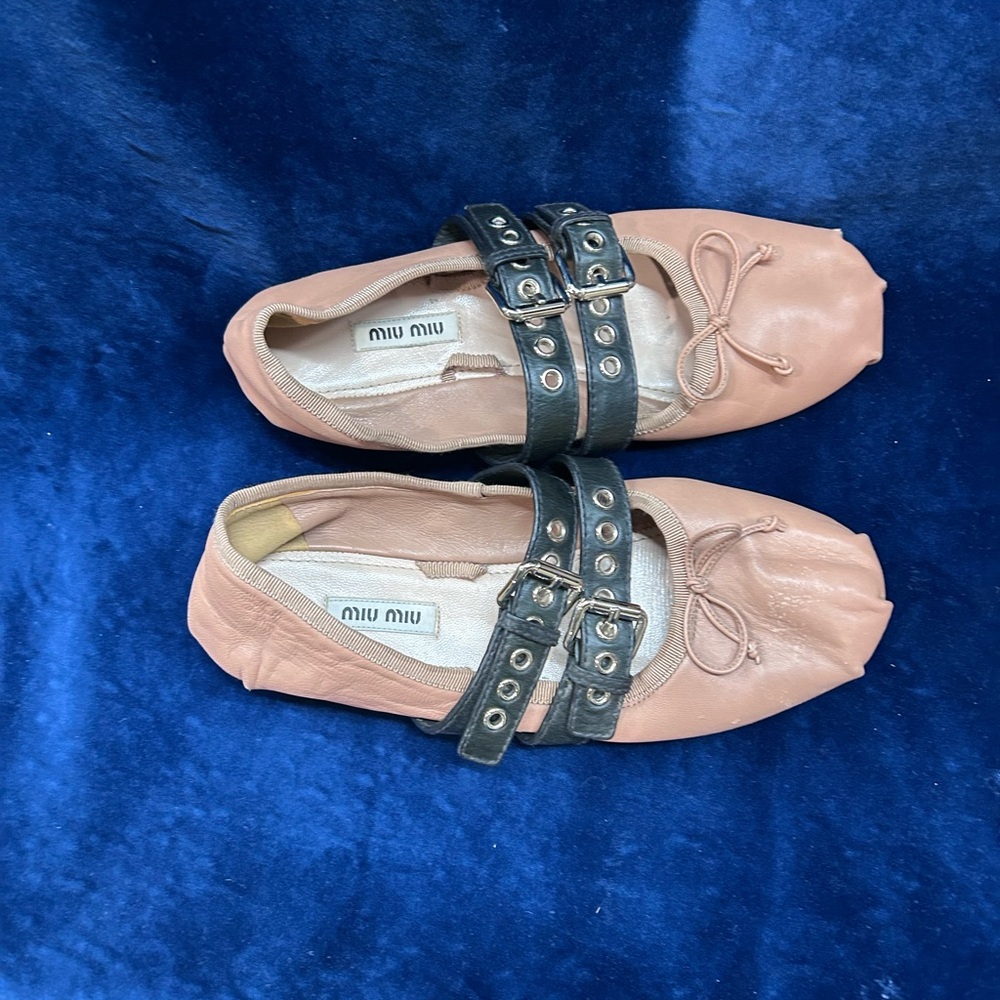 Miu Miu Nappa and Calf Leather ballet flats size 38